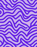 Abstract Wavy Purple Pink Lines Rug