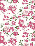 Bold Fuchsia Floral Pattern Rug