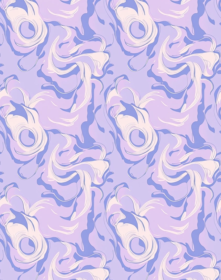 Misty Swirl Lavender Abstract Pattern Rug