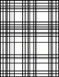 Contrasting Black and Gray Plaid Pattern Rug