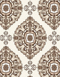 Ornate Scrollwork Floral Pattern Rug