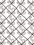 Abstract Swirl Petal Diamond Pattern Rug