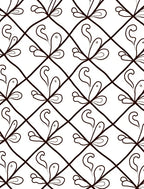 Abstract Swirl Petal Diamond Pattern Rug