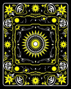 Bold Sun Floral Graphic Design Rug