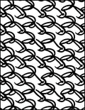 Chain Link Pattern Rug