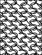 Chain Link Pattern Rug