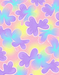 Pastel Floral Gradient Pattern Rug