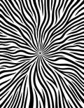 Abstract Radial Stripe Pattern Rug