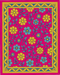 Vibrant Floral Delight Pattern Rug
