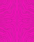 Bright Pink Abstract Contour Pattern Rug