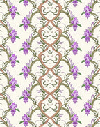 Flowering Vine Art Nouveau Pattern Rug