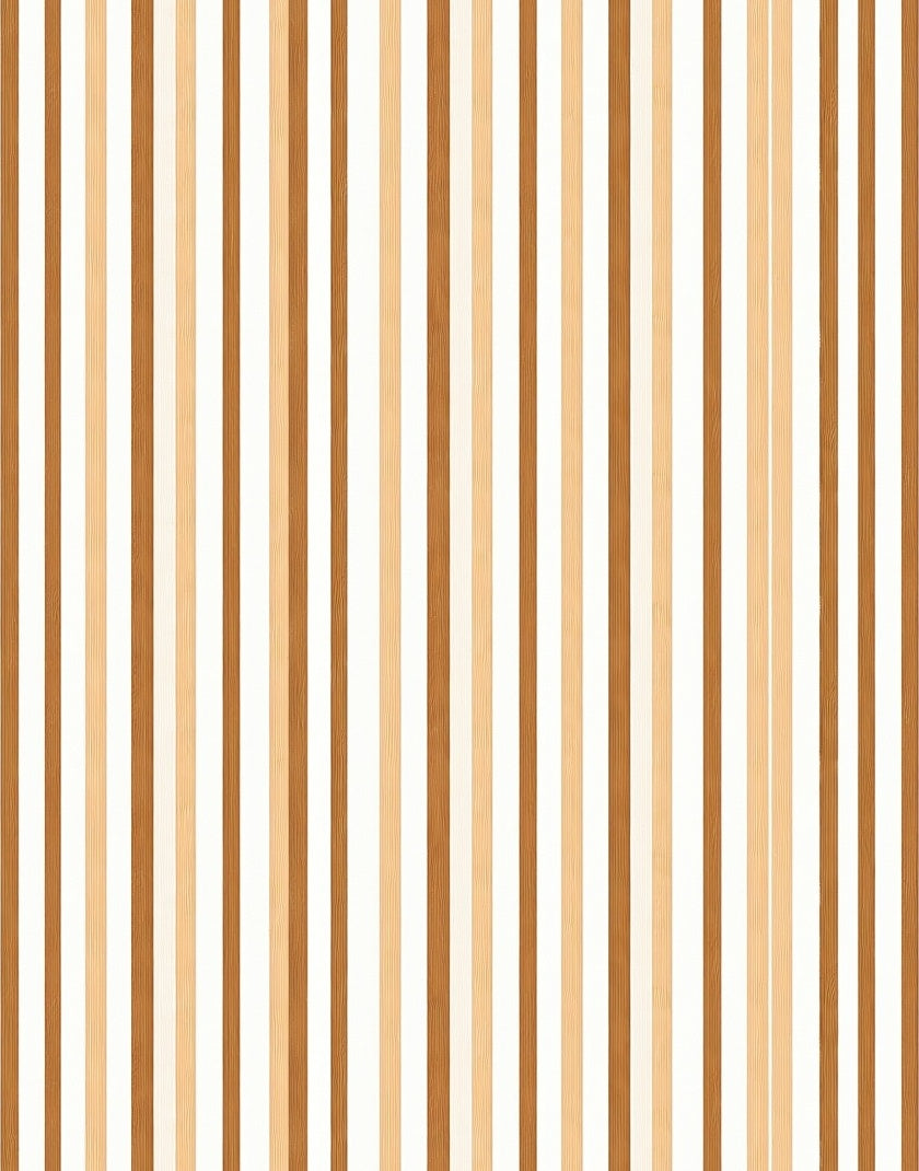 Warm Wood Tone Stripe Pattern Rug