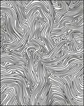 Abstract Contour Line Organic Pattern Rug