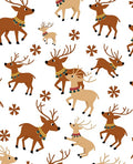 Playful Reindeer Ensemble With Bells Rug