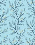 Delicate Blooming Branches Pattern Rug