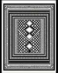 Bold Geometric Diamond Stripe Pattern Rug