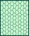 Hexagon Pattern With Slight Irregularity Rug