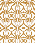 Amber Gold Abstract Geometric Pattern Rug