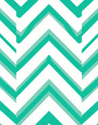 Modern Teal Chevron Pattern Rug