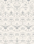Elegant Scrollwork Floral Pattern Design Rug