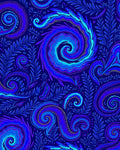 Abstract Swirls Botanical Pattern Design Rug