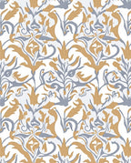 Elegant Floral Swirls Pattern Rug