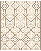 Earthy Tones Geometric Pattern Rug
