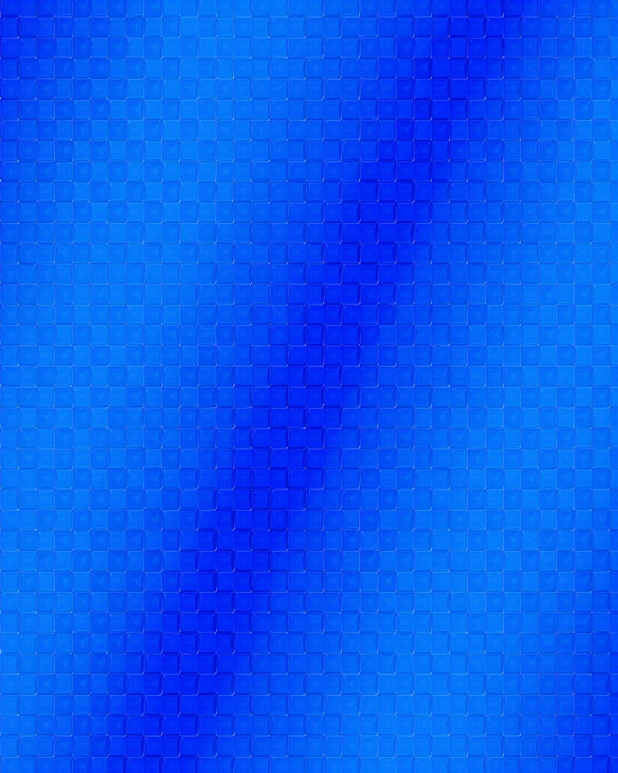 Deep Blue Square Patterned Rug