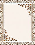 Elegant Floral Branch Scrollwork Design Rug