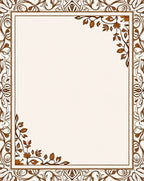 Elegant Floral Branch Scrollwork Design Rug