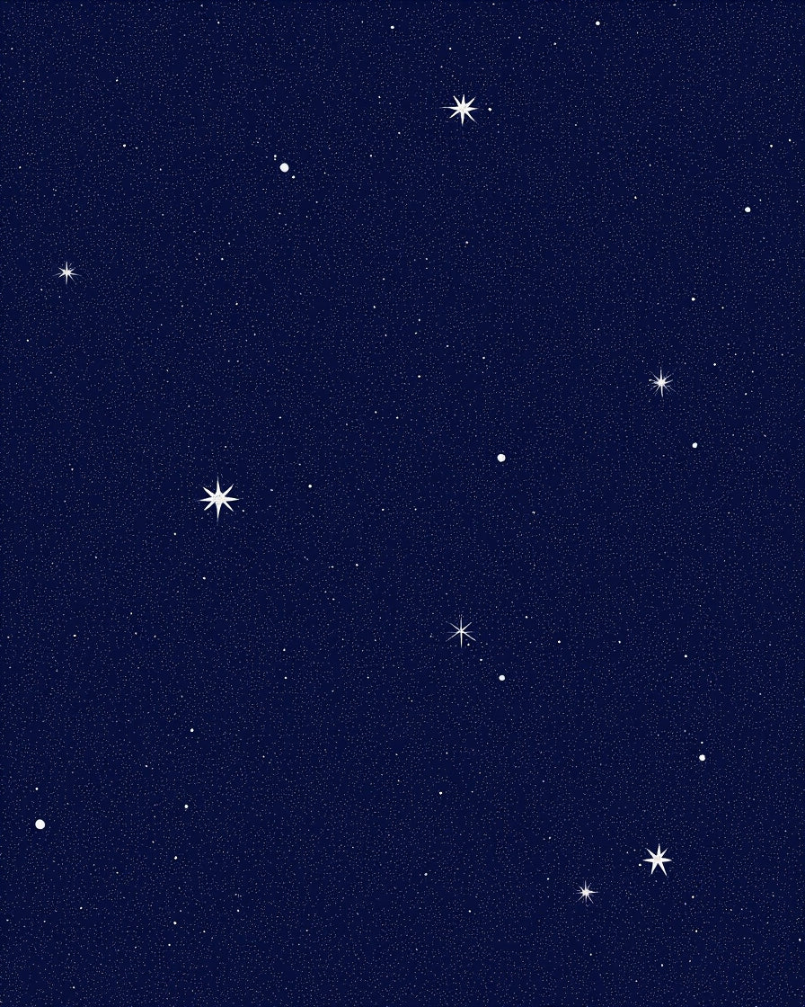 Night Sky Star Pattern Rug