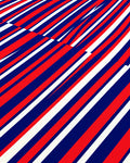 Red White Blue Stripe Pattern Rug