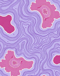 Abstract Floral Flowing Lines Rug