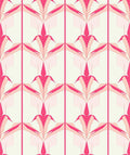 Art Deco Inspired Pink Geometric Pattern Rug