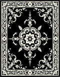 Classic Floral And Vine Scroll Design Rug