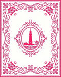 Coastal Lighthouse Floral Frame Rug