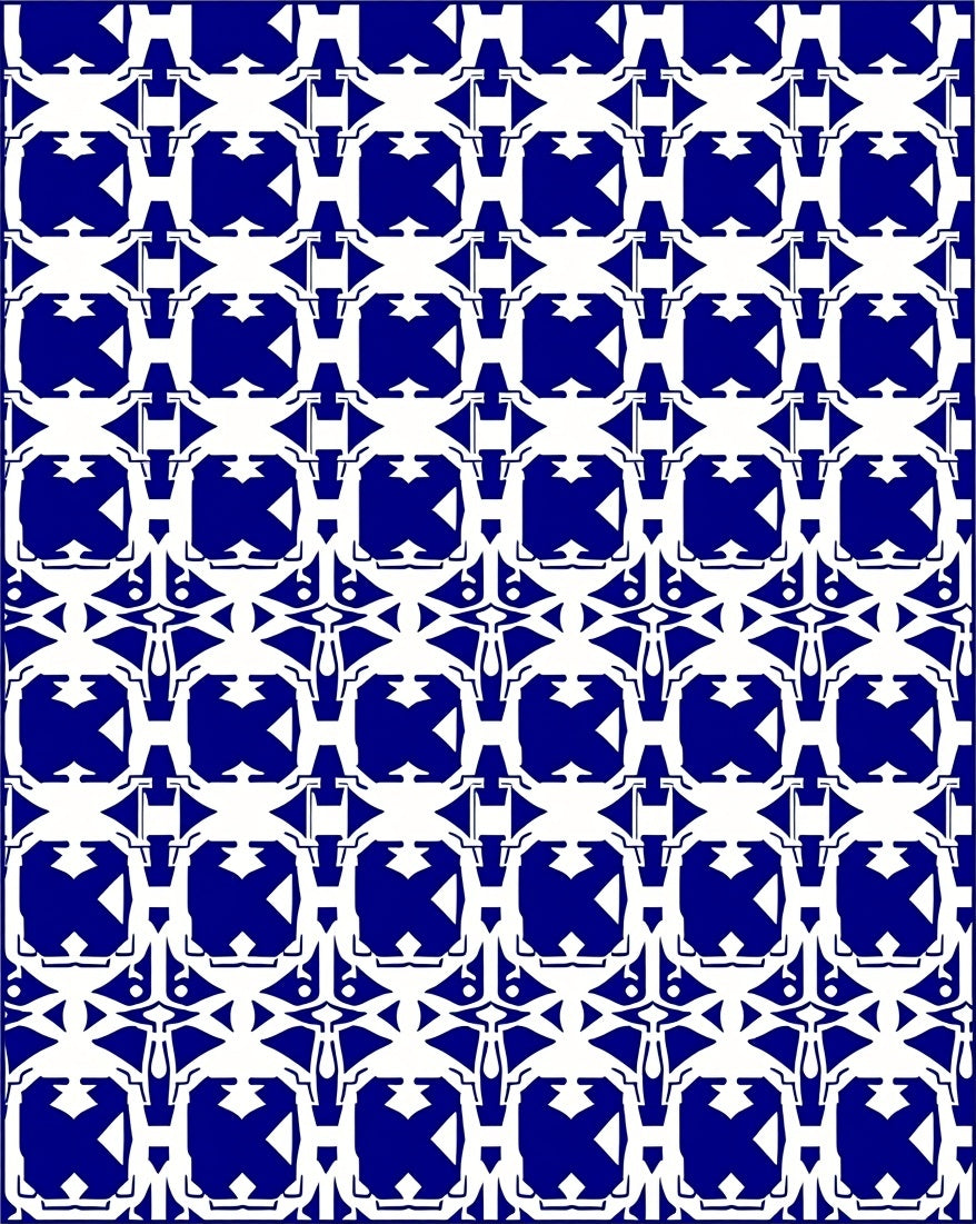 Modern Abstract Geometric Collage Rug