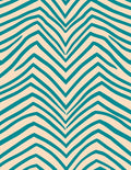 Abstract Teal Stripe Pattern Rug