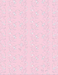 Playful Pink Line Art Animals Rug