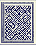 Abstract Geometric Lines Pattern Rug