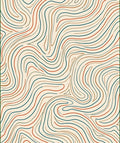 Curving Contour Lines Abstract Design Rug