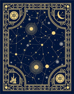 Celestial Gold Constellation Night Rug