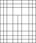 Abstract Geometric Square Pattern Rug