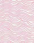 Pink Wavy Stripe Organic Pattern Rug