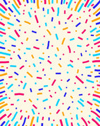Confetti Scatter Colorful Pattern Rug