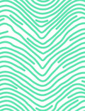 Mint Wave Pattern Design Rug