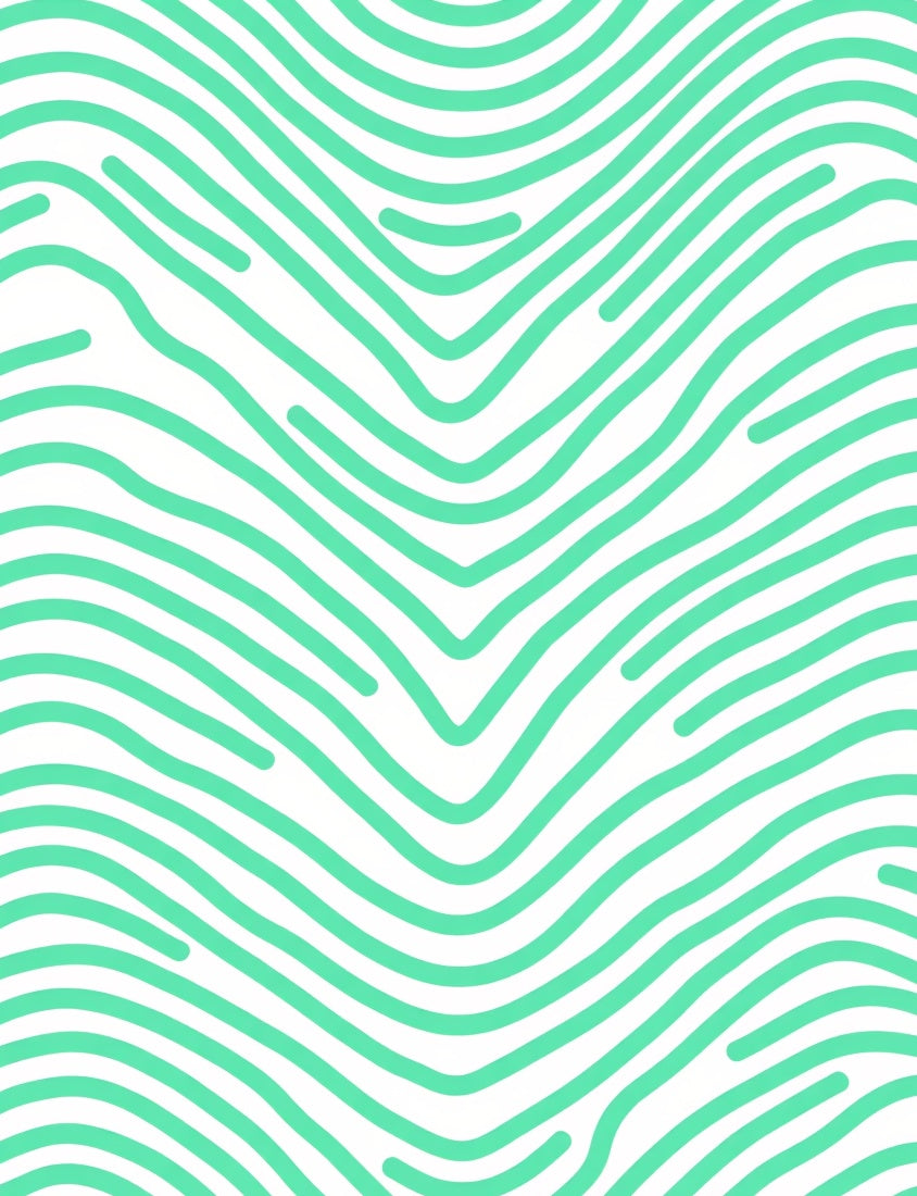 Mint Wave Pattern Design Rug