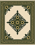Intricate Floral Geometric Patterned Rug