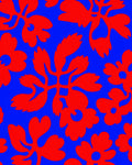Bold Red Floral Pattern Rug