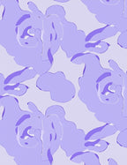 Abstract Swirl Lavender Pattern Rug